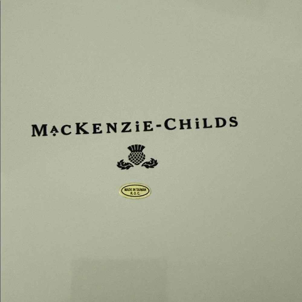 Mackenzie Childs Buttercup Yellow Polka Dot Charger Plate Platter 16in RARE - Picture 7 of 8